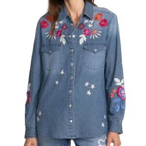 Johnny Was Mika Denim Pocket Shirt - W14523-7